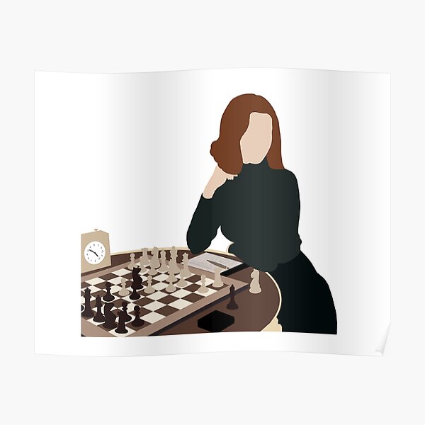 The Queen's Gambit illustration Poster