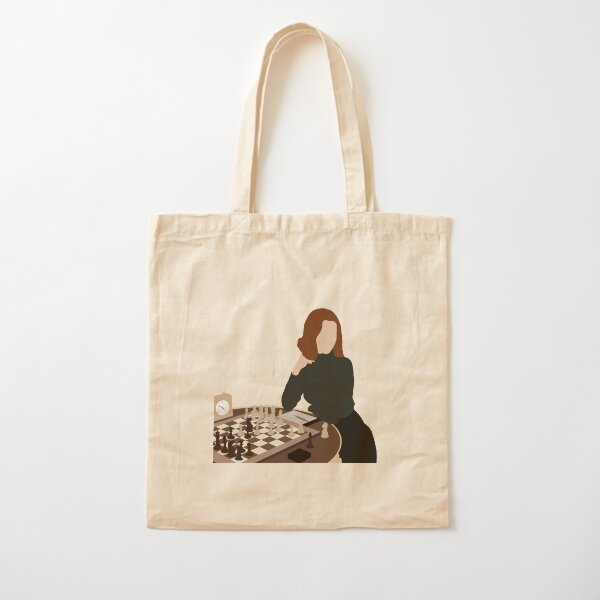 The Queen's Gambit illustration Cotton Tote Bag