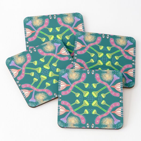 Item preview, Surreal organs and cells party - green version designed and sold by Osher-BioArt.
