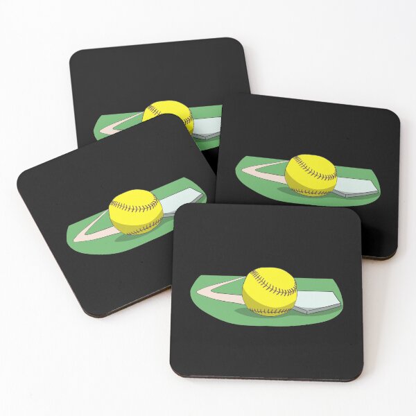 Item preview, Softball on field at the base designed and sold by Monkey Ful.