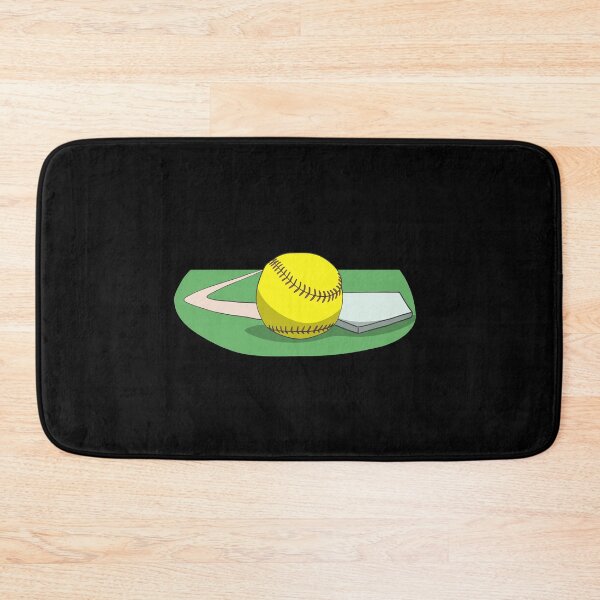 Item preview, Softball on field at the base designed and sold by Monkey Ful.