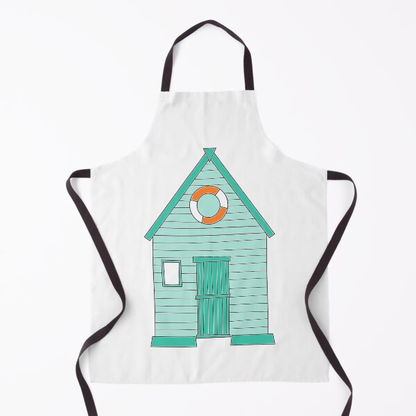 Item preview, Mint Green Beach Hut drawing designed and sold by Bojkiw.