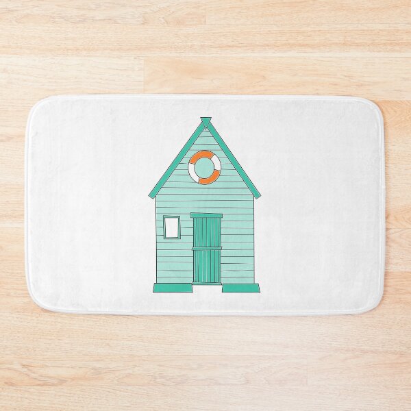 Item preview, Mint Green Beach Hut drawing designed and sold by Bojkiw.