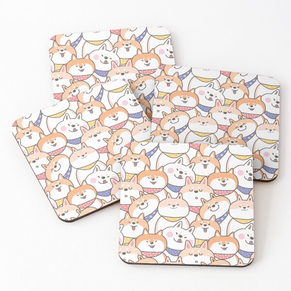 Item preview, fluffy shiba inu with bandana designed and sold by familyartz.