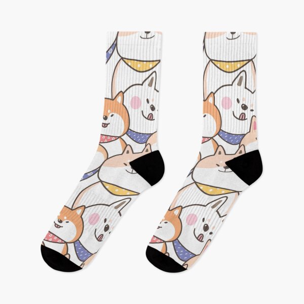 Item preview, fluffy shiba inu with bandana designed and sold by familyartz.
