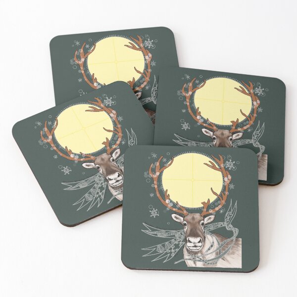 Item preview, Reindeer Mother-dark background designed and sold by mernstw.
