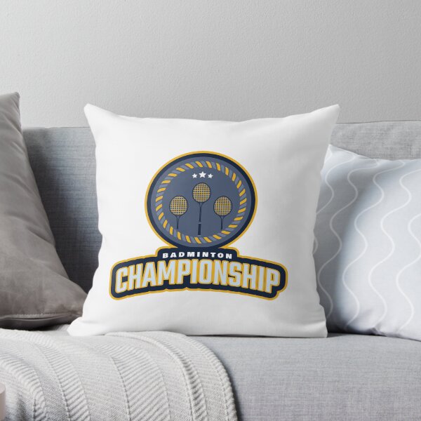 Badminton Championship Throw Pillow
