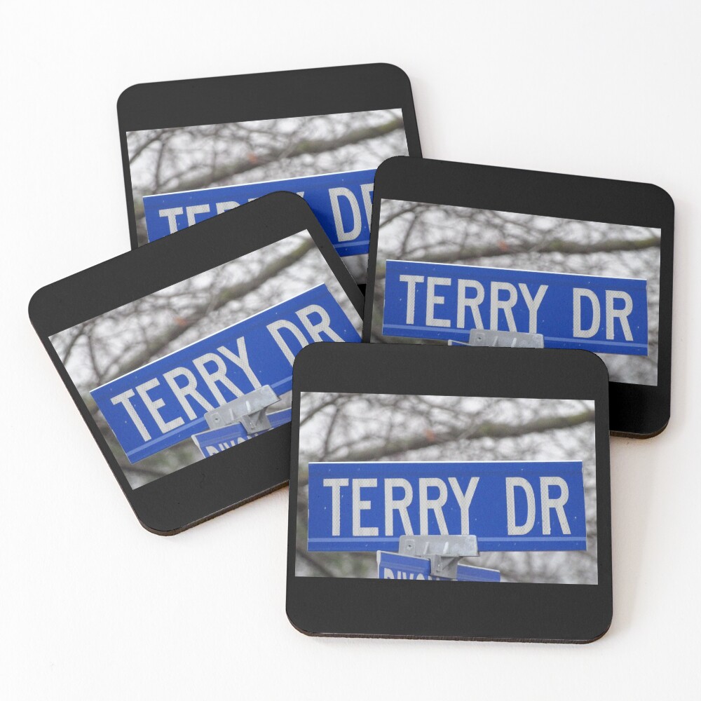 Terry, Terry mask, Terry socks, Terry magnet, Terry sticker Coasters (Set of 4)