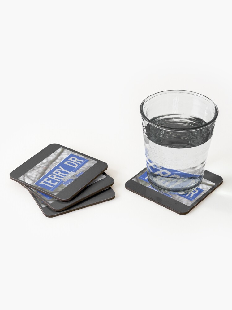 Alternate view of Terry, Terry mask, Terry socks, Terry magnet, Terry sticker Coasters (Set of 4)