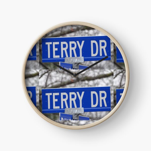 Terry, Terry mask, Terry socks, Terry magnet, Terry sticker Clock