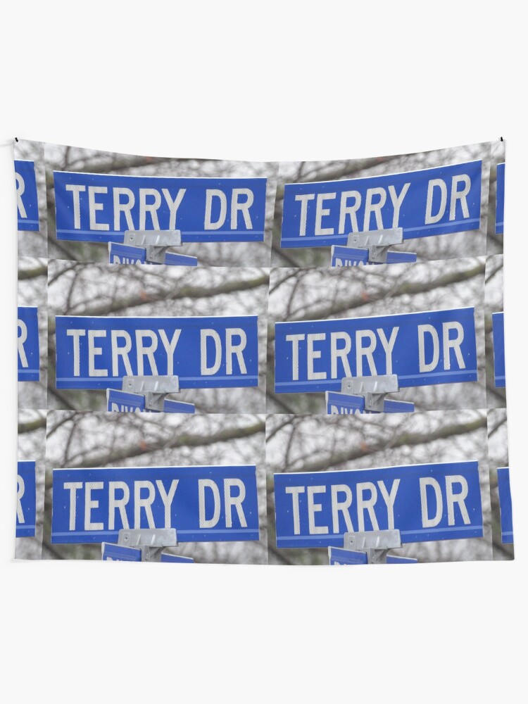 Alternate view of Terry, Terry mask, Terry socks, Terry magnet, Terry sticker Tapestry
