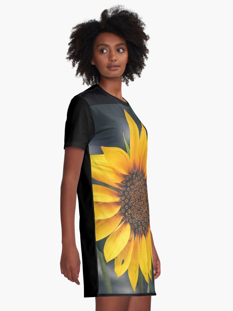 GIANT SUNFLOWER Graphic T Shirt Dress for Sale by CRINGEWORTHY TEES Redbubble