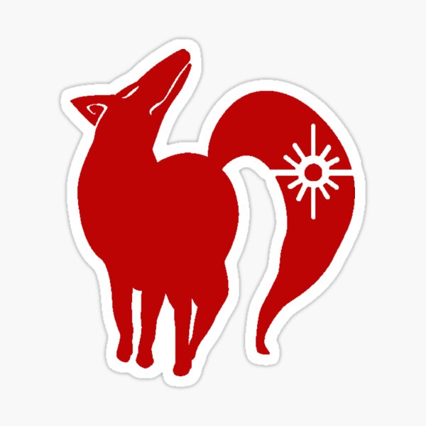 Die sieben Todsünden verbieten Fox Sin of Greed Face Sticker