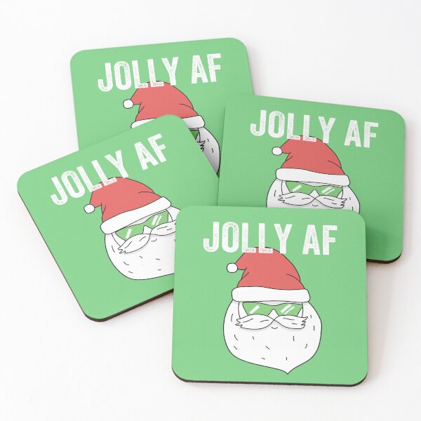 Item preview, Jolly AF Funny Santa Christmas Holiday Sarcastic Humor designed and sold by StudioTina.