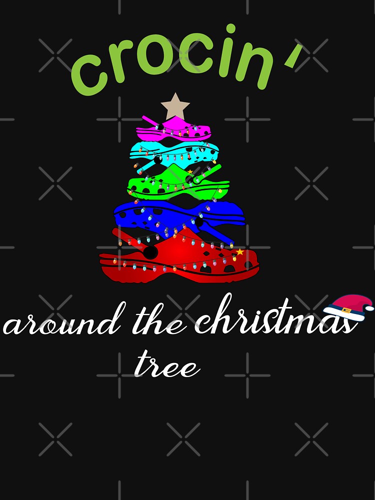 Disover crocin around the christmas tree,funny christmas T-Shirt