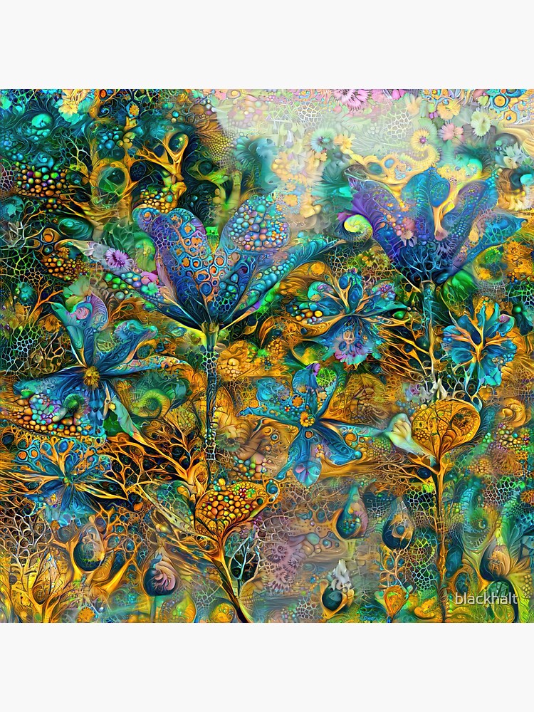 Deepdream floral abstraction by blackhalt