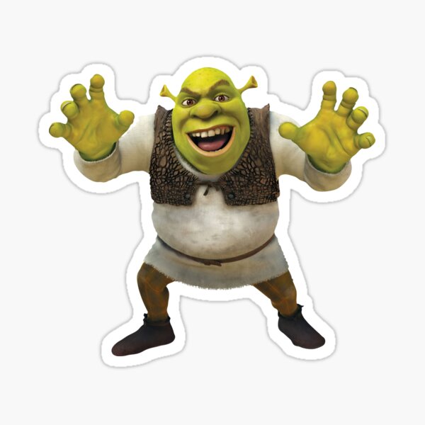 Shrek Yikes Face Sticker - Sticker Graphic - Auto, Wall, Laptop