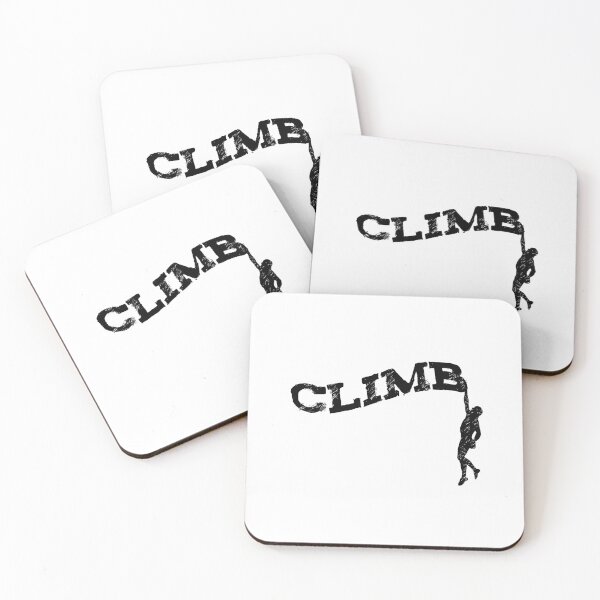 Artikelvorschau, Climber Climbing Rough Climb Text - Klettern Bouldering Aufkleber / T-Shirt entworfen und verkauft von Seth's Tees.