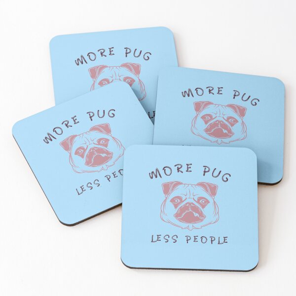 Item preview, More Pug Less People Funny  designed and sold by Guarddogdrive.