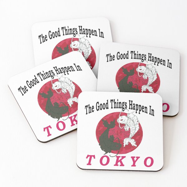 Item preview, The good Things happen in Tokyo | Koi Japanese Fish designed and sold by zeliche mohammed.