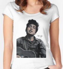 Bob Dylan Women's Fitted Scoop T-Shirt