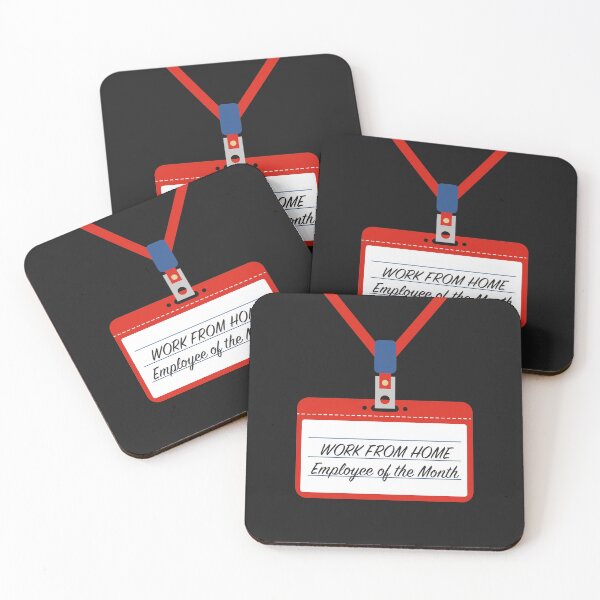 Item preview, Work From Home Employee Of The Month WFH Telecommute Virtual Remote Job Quarantine Funny Novelty Humorous Sarcastic designed and sold by gkao.