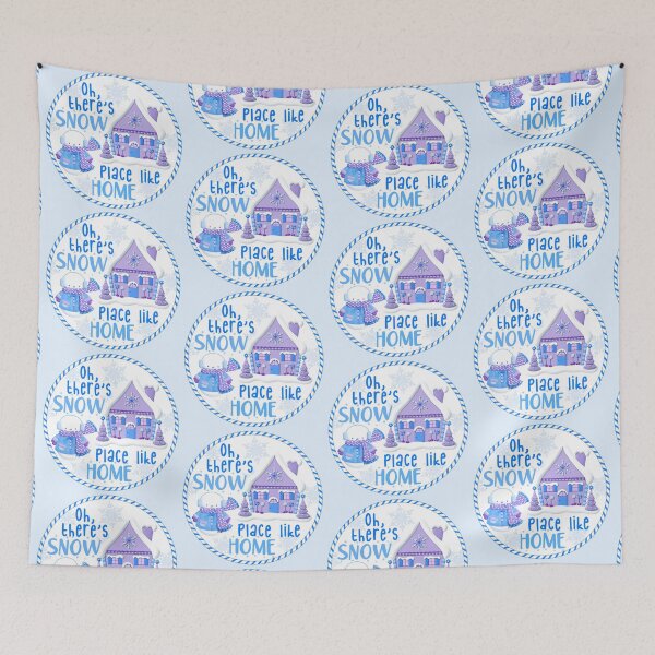 Item preview, Snow Place Like Home - Blue designed and sold by PawsitiveMum.