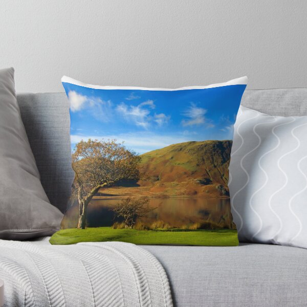 Autumn colours on the Lake Throw Pillow