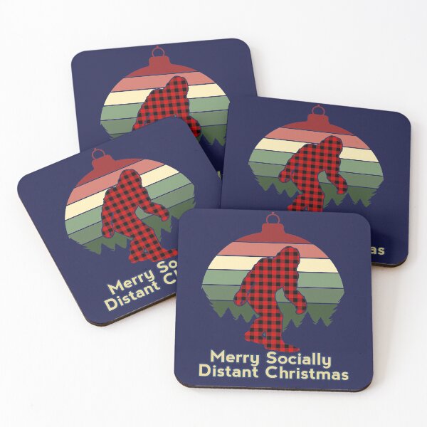 Item preview, Merry Socially Distant Christmas Bigfoot Design designed and sold by HappySchnapper.