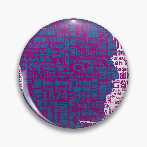 Item preview, Aston Villa Football Club Word History Artwork Print designed and sold by madein1874.