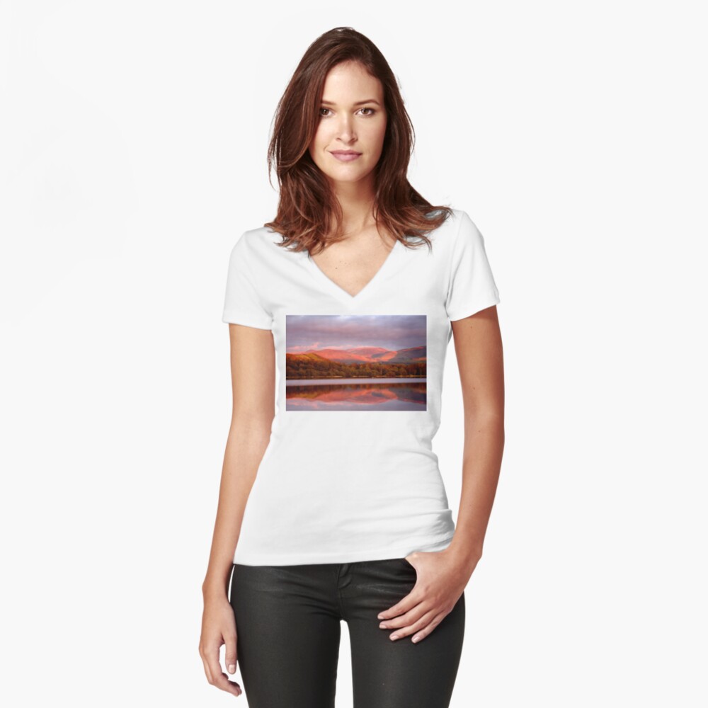 Item preview, Fitted V-Neck T-Shirt designed and sold by McBay.