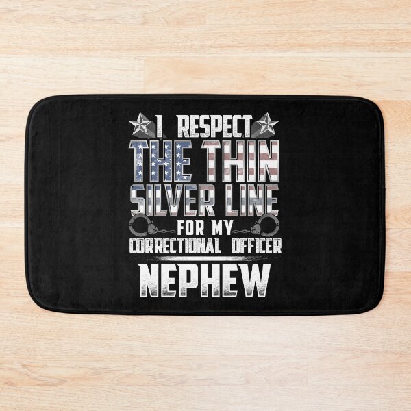 Item preview, Nephew Thin Silver Line Correctional Officer designed and sold by wheedesign.