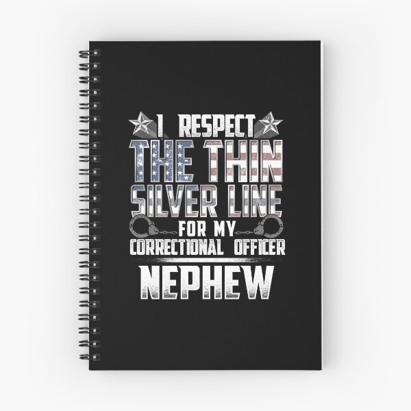 Item preview, Nephew Thin Silver Line Correctional Officer designed and sold by wheedesign.