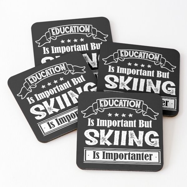 Item preview, Copy of  Education Is Important But Skiing Is Importanter designed and sold by Stella Clue.