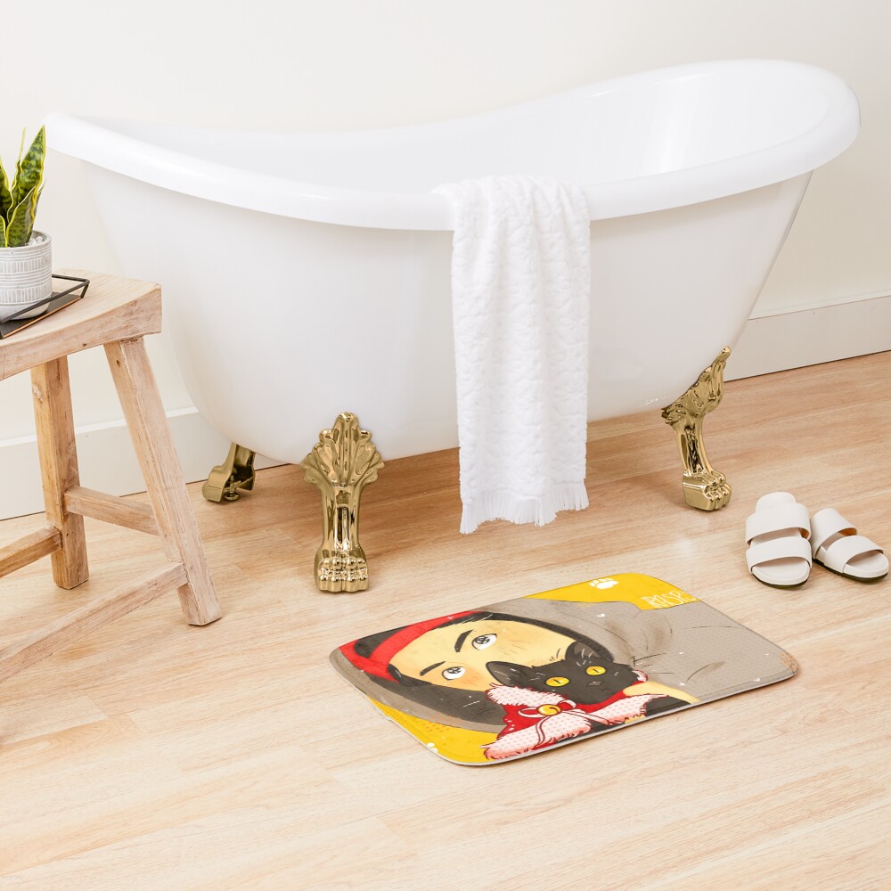 Item preview, Bath Mat designed and sold by RaspberryDraws.