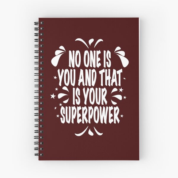 Item preview, No one is you and that's your superpower gift for mom sister and wife - Motivation digital illustration designed and sold by OMCreative.