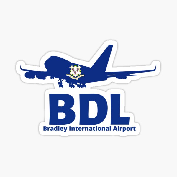 Travel Airport Airline Bradley International Airport BDL Sticker