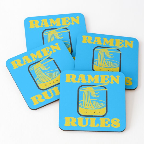 Item preview, Ramen Rules Noodle Bowl Chopsticks Yellow Blue designed and sold by Sunny Collections.
