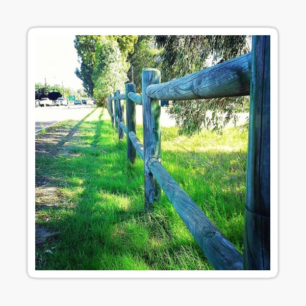 Fence Along the Way Sticker