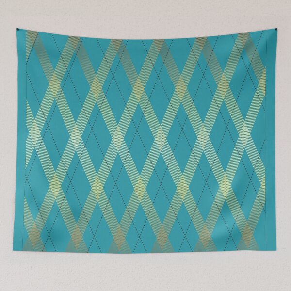 Item preview, Gold Argyles Awesome Geometric Line Pattern  designed and sold by tulipdesign.
