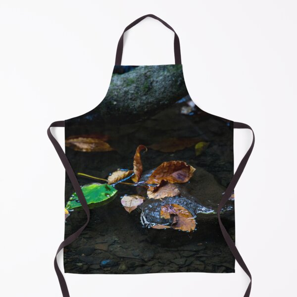 Item preview, Fall Leaves in a small puddle around a tree in the forest designed and sold by Chris Wolford.