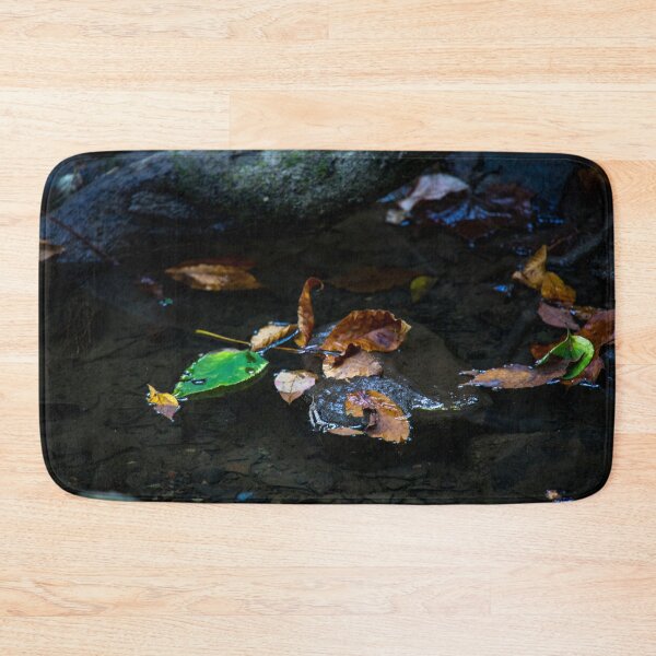Item preview, Fall Leaves in a small puddle around a tree in the forest designed and sold by Chris Wolford.