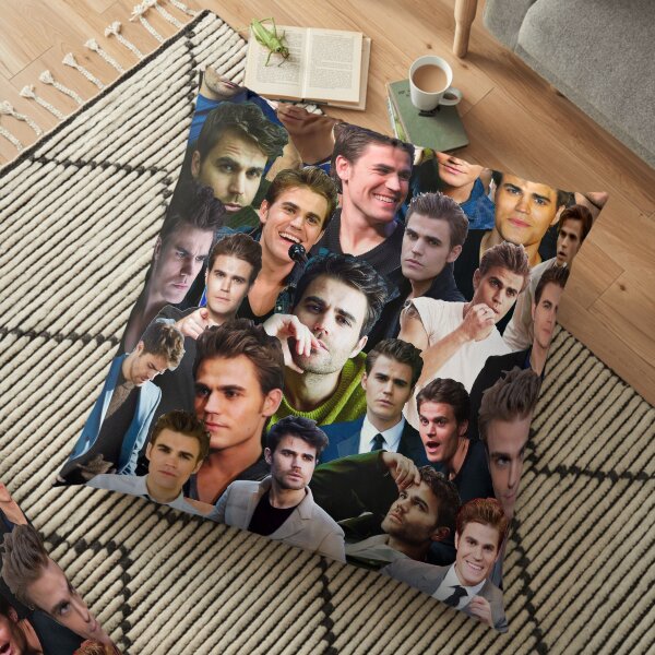 Paul Wesley Photo Collage Floor Pillow