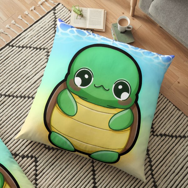 Large Baby Turtle Floor Pillow