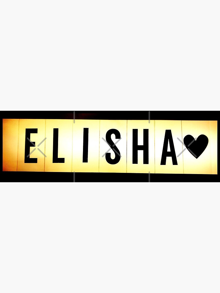 Elisha mask, Elisha magnet, Elisha sticker, Elisha greeting card by PicsByMi