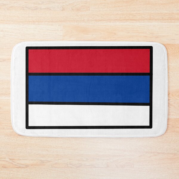 Item preview, White Drawn Serbia Flag designed and sold by jesumedina.