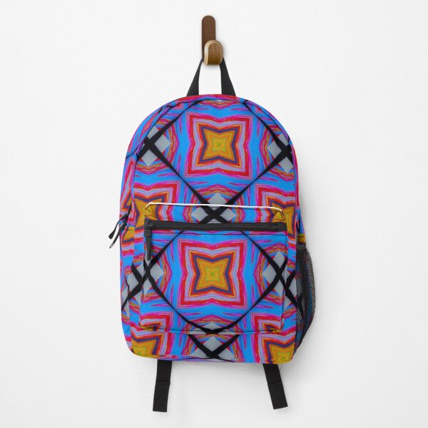 Item preview, Blue Squares Colorful Geometric Line Pattern / Liquid Psychedelic Art designed and sold by GuitarZan's.