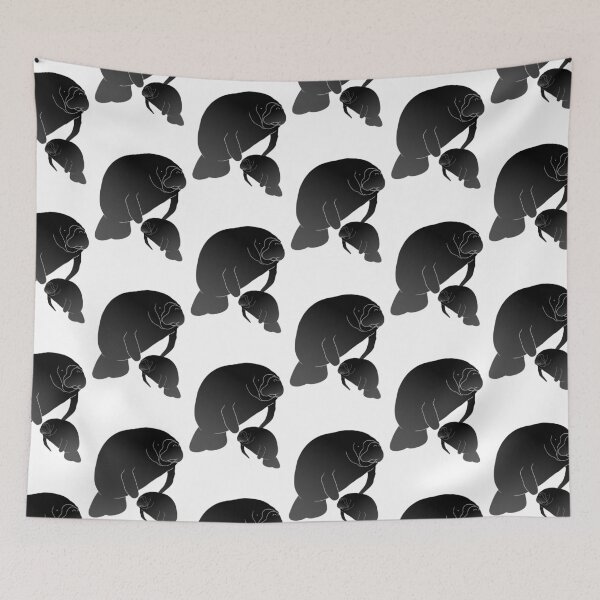Item preview, Manatee mom and calf designed and sold by The Sleepy Monito.