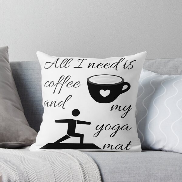 Item preview, All I need is coffee and my yoga mat designed and sold by Ashtangayogairl.