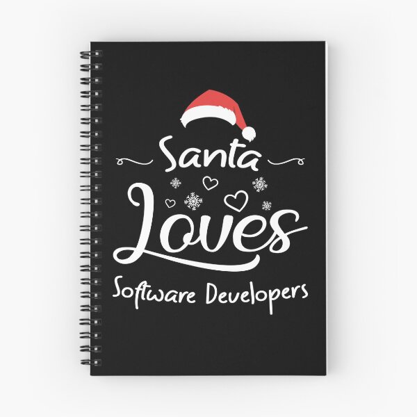 Item preview, Santa Loves Software Developers Funny Christmas Gift For Men & Women Xmas Graduation Retirement Thank You Present designed and sold by Thedoode.